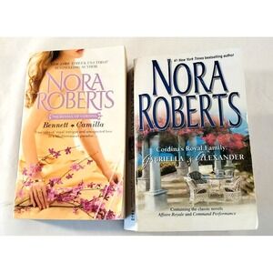 Nora Roberts Cordina's Royal Family Saga Series Lot of 2 PB Book Bennett